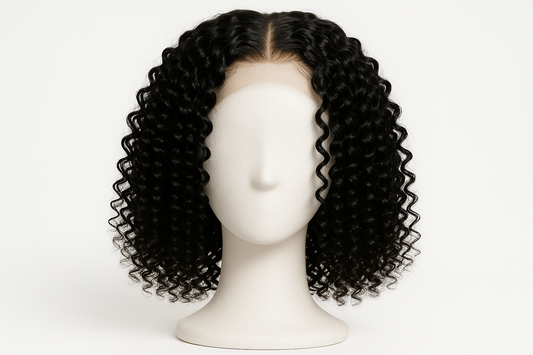 10 inch 13x4 jerry curls black wig. Full length.