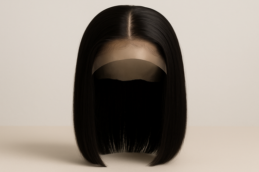 10 inch 13x4 lace black straight wig. Full length