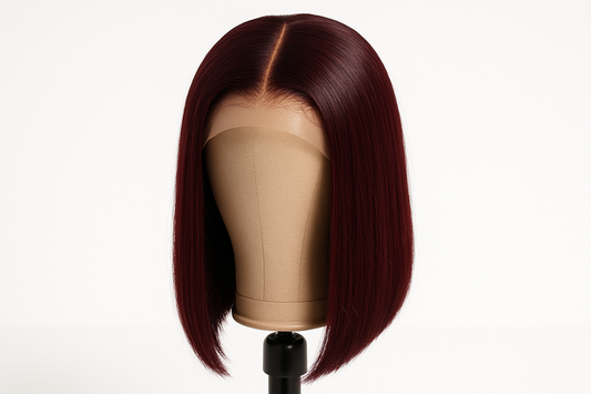 10 inch Straight 13x4 Burgundy wig