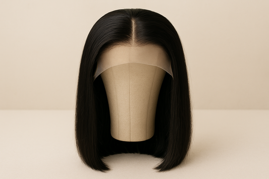 12 inch 13x4 lace black straight wig. Full length