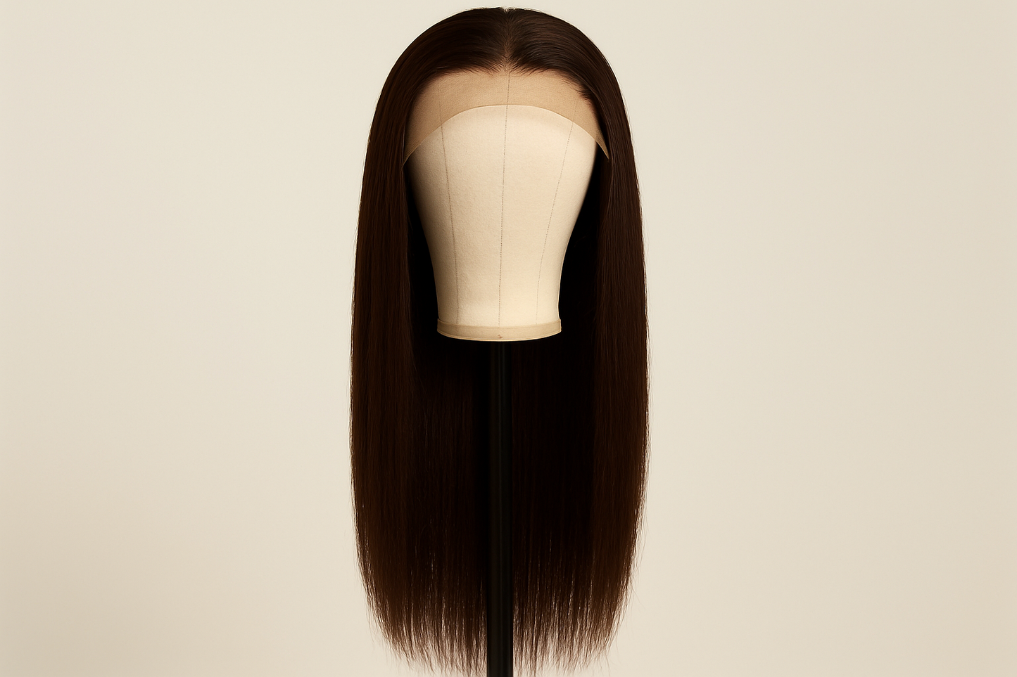 20 inch 13x4 #4 brown straight wig. Full length