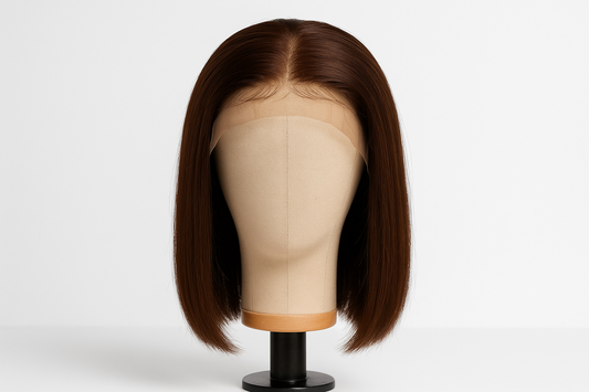 8 inch straight 13x4 #4 Brown wig. Full lenght