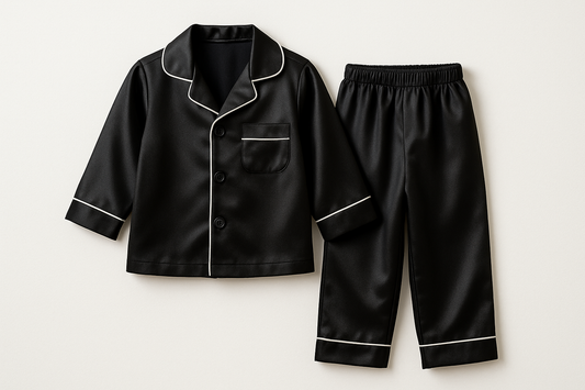 black silk pyjamas for kids