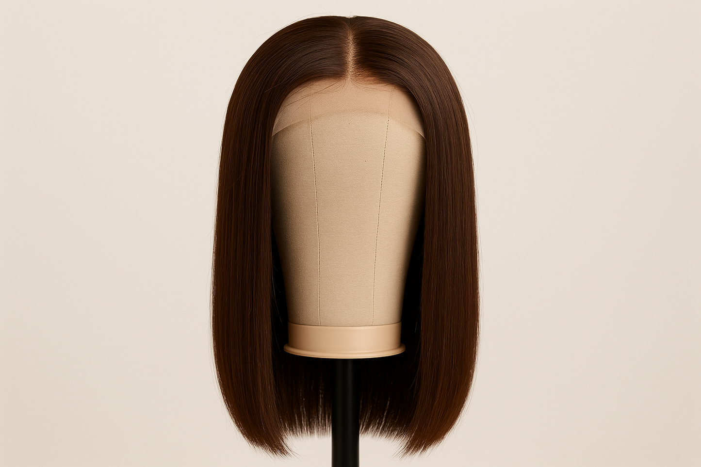 14 inch 13x4 #4 brown straight wig. Full length