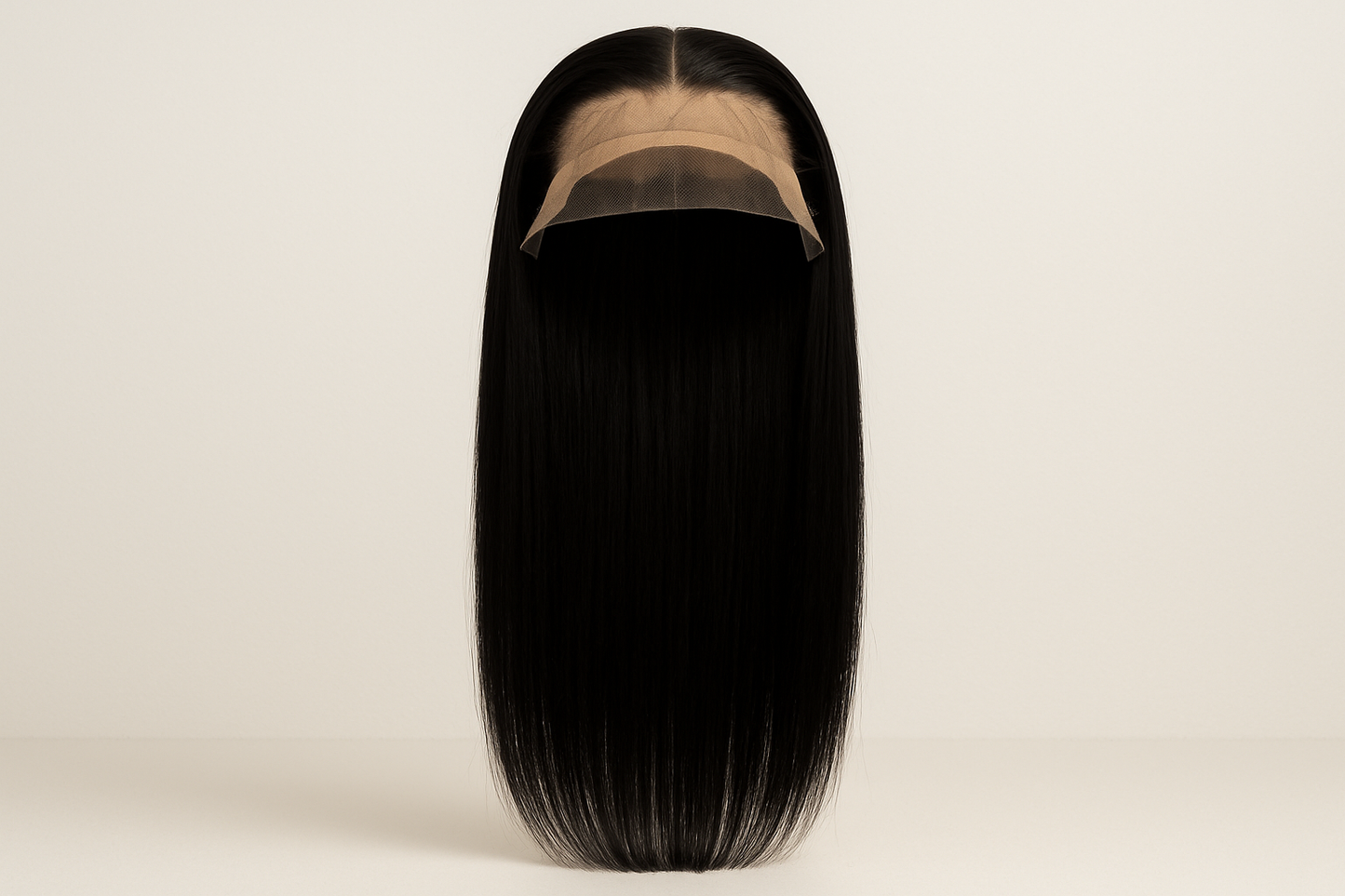 20 inch 13x4 lace black straight wig. Full length