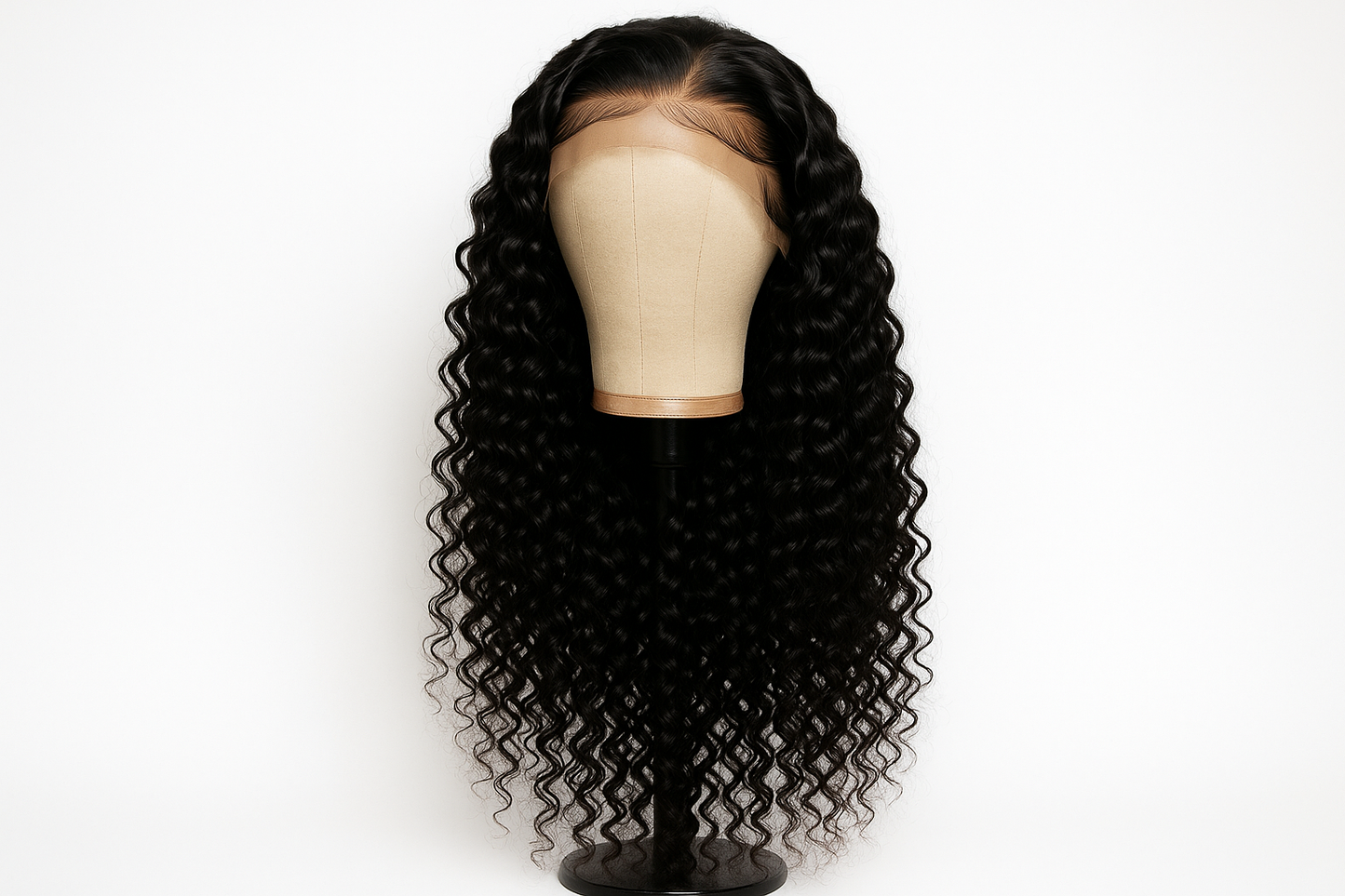 26 inch 13x4 jerry curls black wig. full length. 