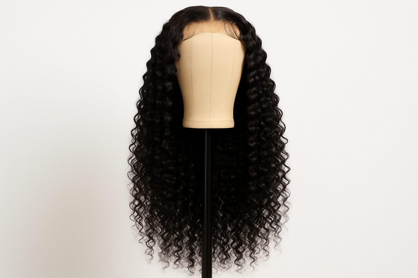 26 inch 13x4 jerry curls black wig. full length. 