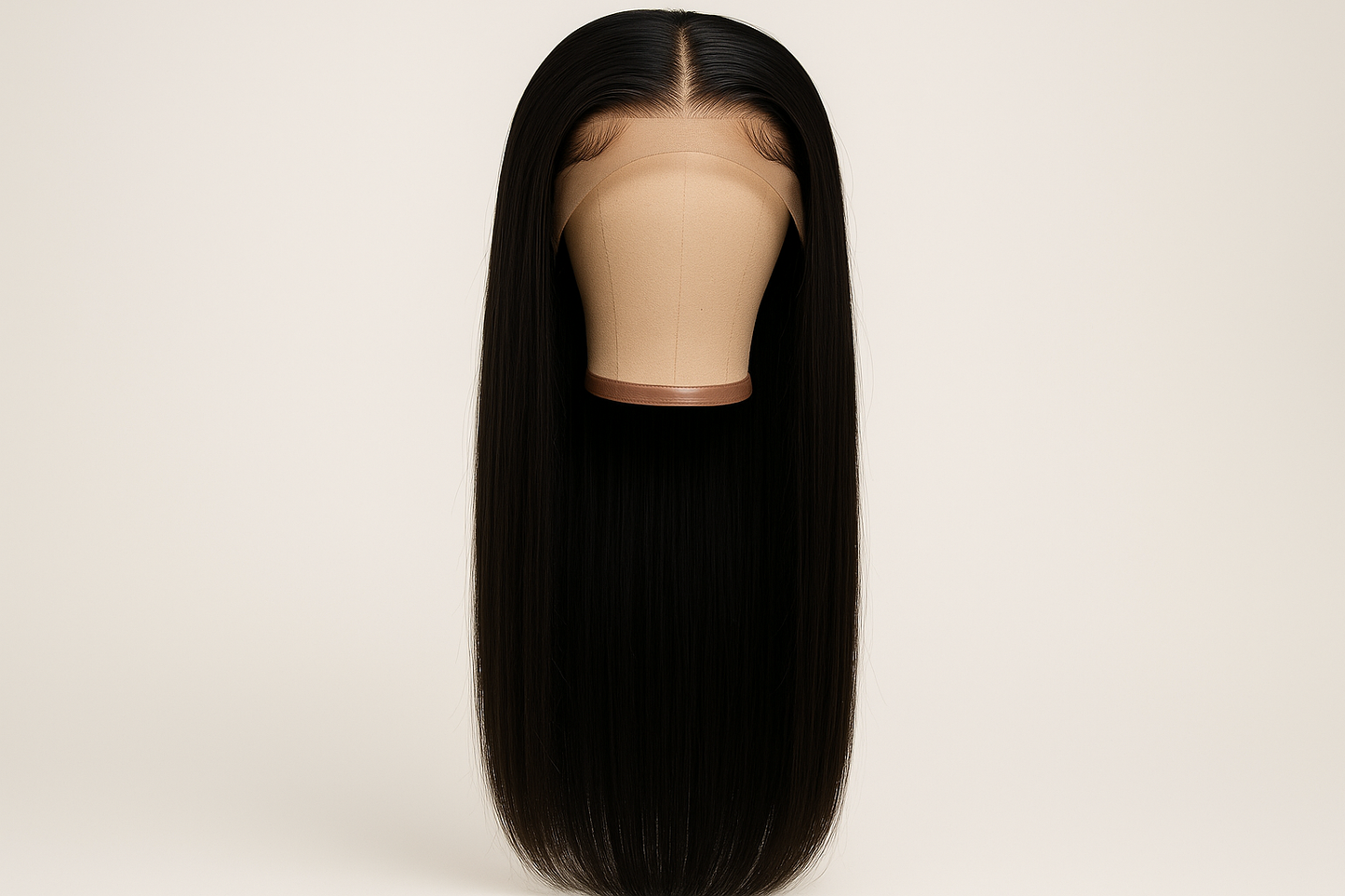 28 inch 13x4 lace black straight wig. Full length